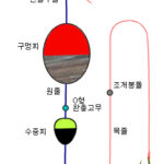 구멍찌 채비 – 반유동 채비