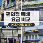 편의점 택배 가격 비교 총정리｜GS25·CU·세븐일레븐·이마트24 일반택배 요금표