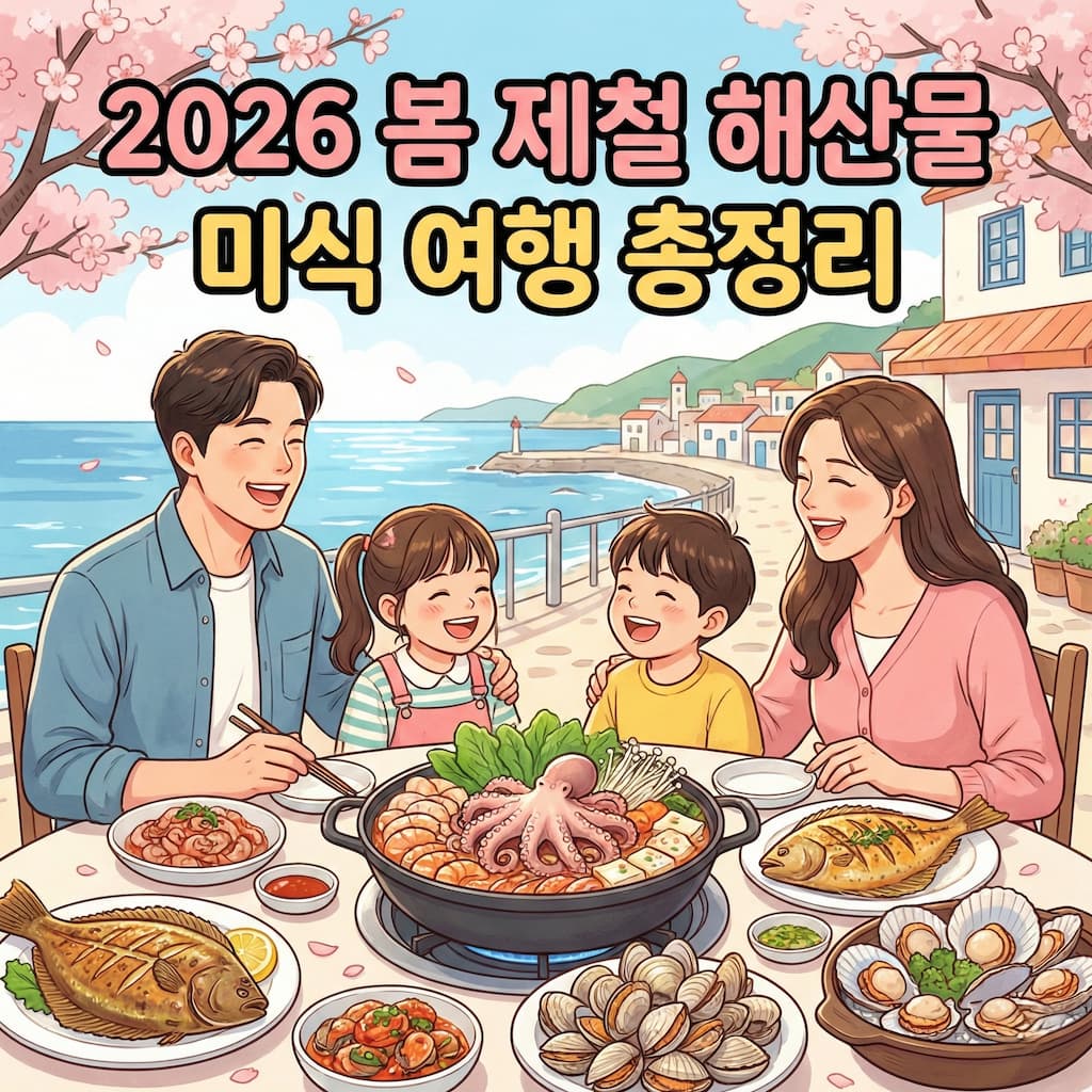 2026년 봄, 가족과 함께 떠나는 수도권 근교 제철 해산물 미식 여행 총정리 20