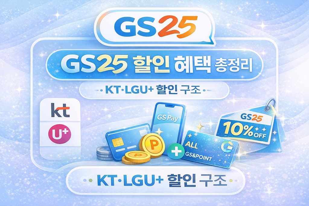 GS25 할인 혜택 총정리 (우리동네GS클럽·GS Pay·KT/LG U+ 통신사 할인 정리) 37