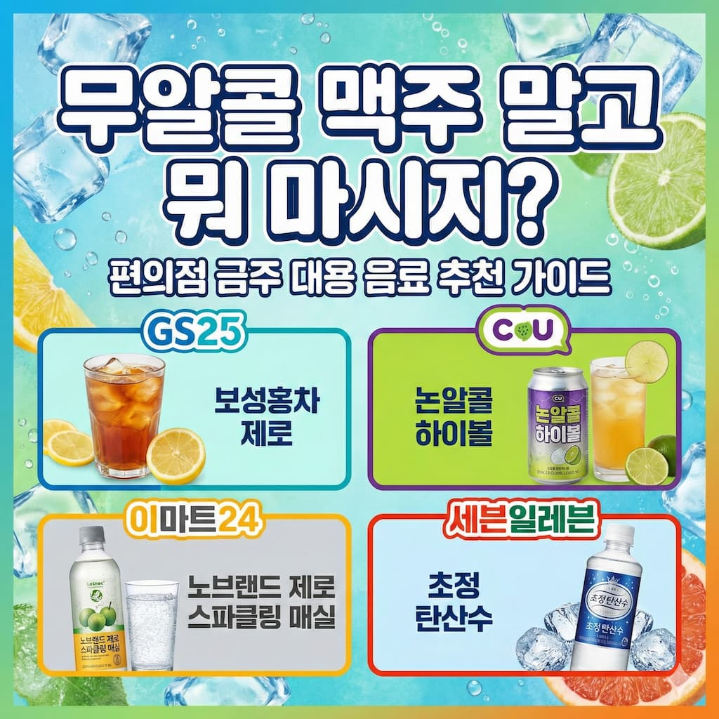 편의점 금주 대용 음료 추천｜무알콜 맥주 대신 마실 것 (GS25·CU·이마트24·세븐일레븐) 18