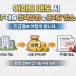 아파트 매도 시 HF 대출 전액상환과 근저당 말소, 잔금일에 꼭 확인할 체크리스트