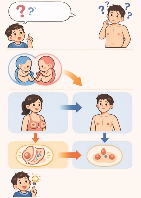 남자에게 젖이 있는 이유, 남성 유두의 진짜 역할 10