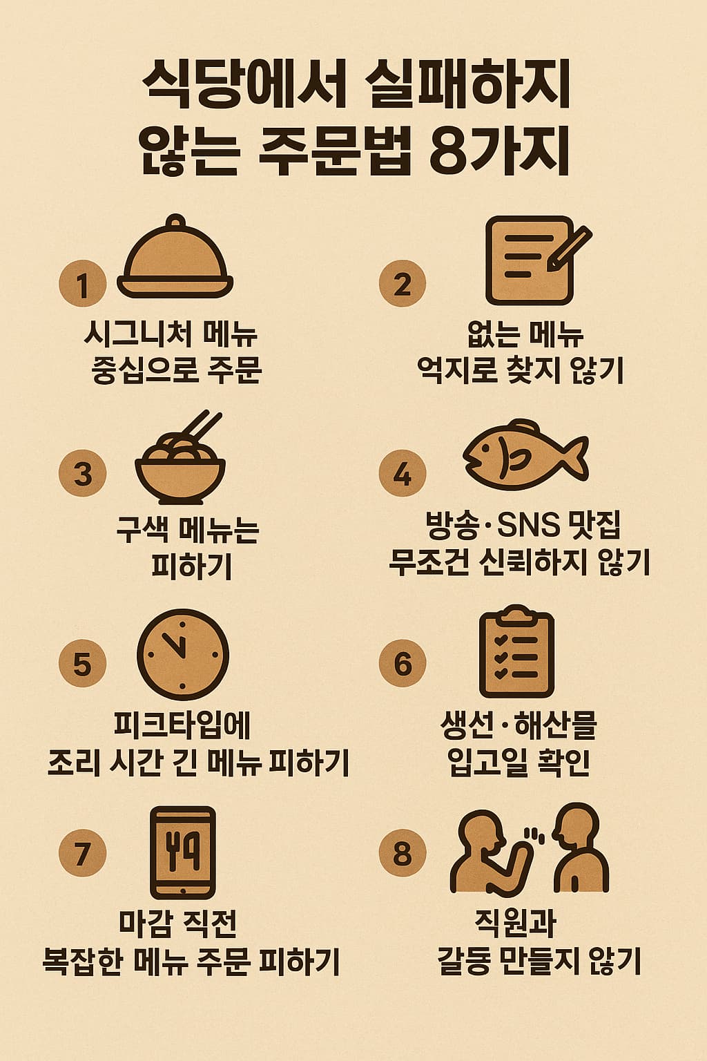 식당에서 실패하지 않는 주문법 8가지: 제대로 알고 먹는 현실 가이드(2025년 업데이트) 18