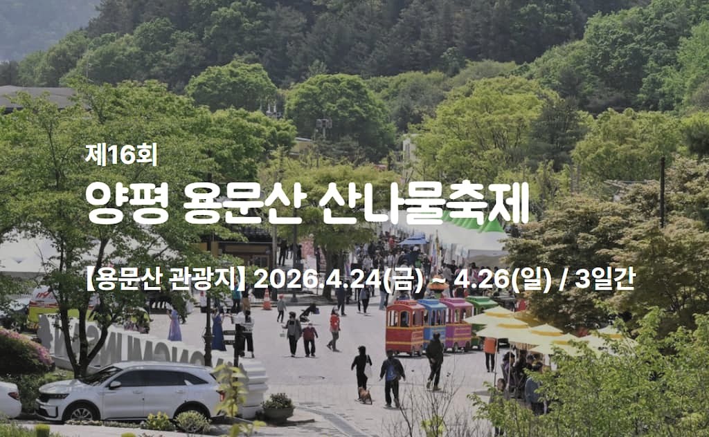 용문산 산나물 축제 대중교통 가는 법｜전철·기차·시외버스 비교 (편하게 가는 방법) 9