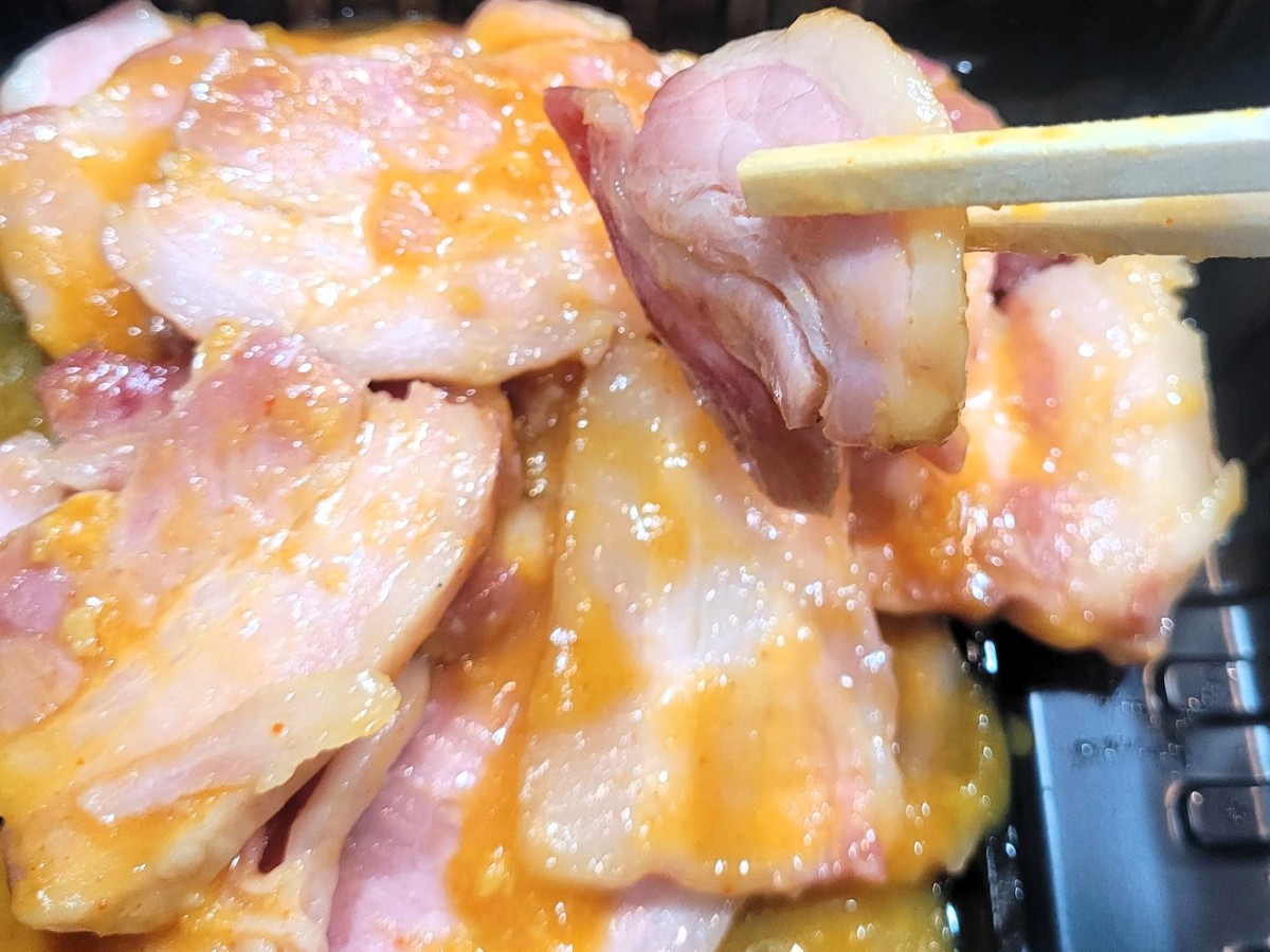 CU 혼술 안주 마늘겨자 훈제삼겹살｜비린내 걱정하며 먹어본 7,900원 안주 2