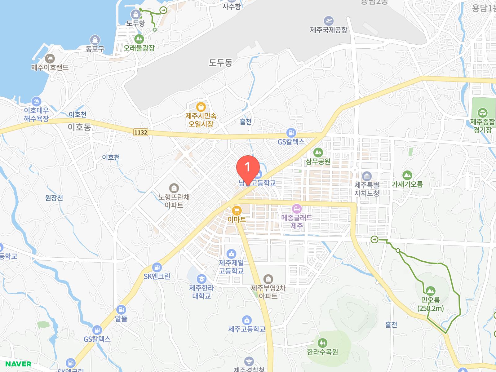 베스트웨스턴 제주 호텔 네이버 지도 위치