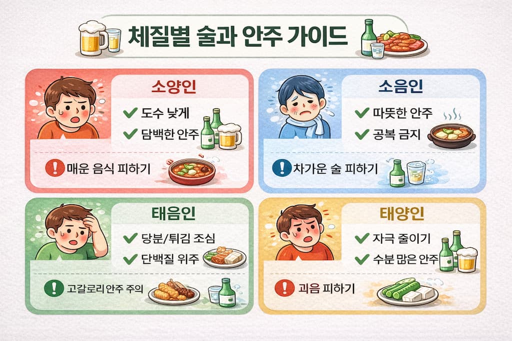 사상체질별 술과 안주 총정리|소양인·소음인·태음인·태양인 음주 가이드 2
