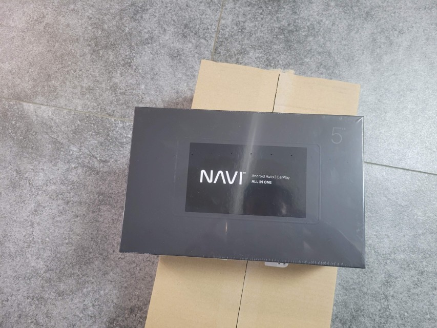 짙은 회색 NAVI 5인치 안드로이드 오토 카플레이 올인원 박스